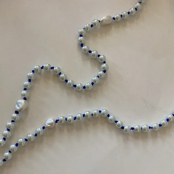 Long Bead & Tassel Necklace - Picture 3 of 6